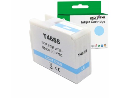 Compatible Epson T46S5 Cyan Light Cartucho de Tinta Pigmentada C13T46S500 para Epson SureColor SC-P700 / SC-P706