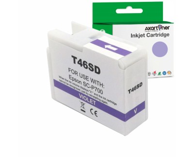 Compatible Epson T46SD Violeta Cartucho de Tinta Pigmentada C13T46SD00 para Epson SureColor SC-P700 / SC-P706