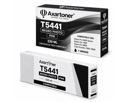 Compatible Epson T5441 Negro Photo Cartucho de Tinta Pigmentada C13T544100 para Epson Stylus Pro 4000 / 7600 / 9600