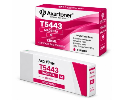 Compatible Epson T5443 Magenta Cartucho de Tinta Pigmentada C13T544300 para Epson Stylus Pro 4000 / 7600 / 9600
