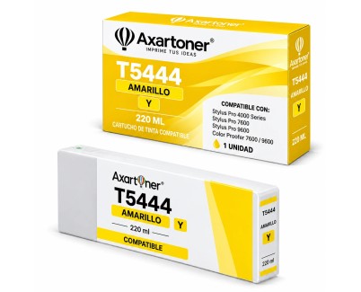 Compatible Epson T5444 Amarillo Cartucho de Tinta Pigmentada C13T544400 para Epson Stylus Pro 4000 / 7600 / 9600