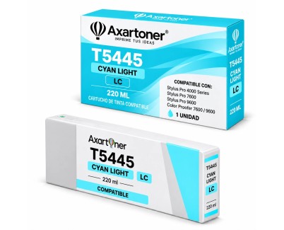 Compatible Epson T5445 Cyan Light Cartucho de Tinta Pigmentada C13T544500 para Epson Stylus Pro 4000 / 7600 / 9600