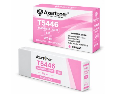 Compatible Epson T5446 Magenta Light Cartucho de Tinta Pigmentada C13T544600 para Epson Stylus Pro 4000 / 7600 / 9600