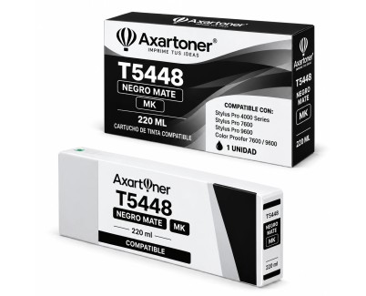 Compatible Epson T5448 Negro Mate Cartucho de Tinta Pigmentada C13T544800 para Epson Stylus Pro 4000 / 7600 / 9600