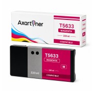 Compatible Epson T5633 Magenta Cartucho de Tinta Pigmentada C13T563300 para Epson Stylus Pro 7800, 9800