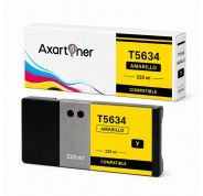 Compatible Epson T5634 Amarillo Cartucho de Tinta Pigmentada C13T563400 para Epson Stylus Pro 7800, 9800
