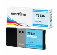 Compatible Epson T5635 Cyan Light Cartucho de Tinta Pigmentada C13T563500 para Epson Stylus Pro 7800, 9800
