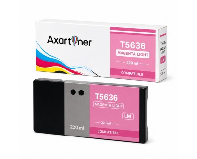 Compatible Epson T5636 Magenta Light Cartucho de Tinta Pigmentada C13T563600 para Epson Stylus Pro 7800, 9800