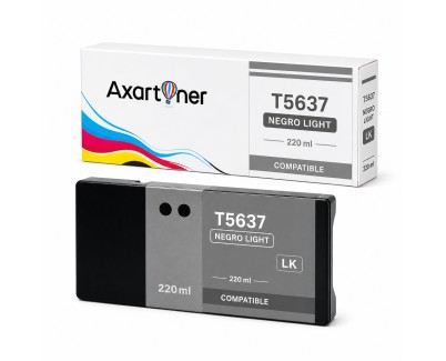 Compatible Epson T5637 Negro Light Cartucho de Tinta Pigmentada C13T563700 para Epson Stylus Pro 7800, 9800