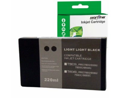 Compatible Epson T5639 Negro Light Light Cartucho de Tinta Pigmentada C13T563900 para Epson Stylus Pro 7800, 9800