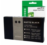Compatible Epson T5678 Negro Mate Cartucho de Tinta Pigmentada C13T567800 para Epson Stylus Pro 7800, 9800