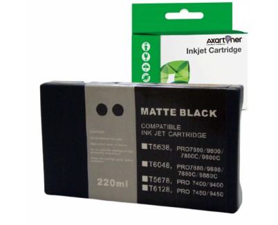 Compatible Epson T5678 Negro Mate Cartucho de Tinta Pigmentada C13T567800 para Epson Stylus Pro 7800, 9800