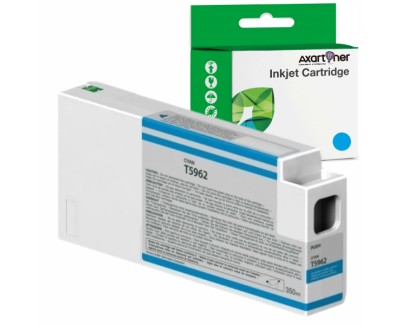 Compatible Epson T5962 Cyan Cartucho de Tinta Pigmentada C13T596200 para Stylus Pro 7700, 7890, 7900, 9700, 9890, 9900, WT7900