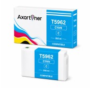 Compatible Epson T5962 Cyan Cartucho de Tinta Pigmentada C13T596200 para Stylus Pro 7700, 7890, 7900, 9700, 9890, 9900, WT7900