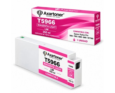 Compatible Epson T5966 Magenta Light Cartucho de Tinta Pigmentada C13T596600 para Stylus Pro 7890, 7900, 9890, 9900, WT7900