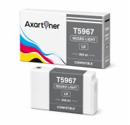 Compatible Epson T5967 Negro Light Cartucho de Tinta Pigmentada C13T596700 para Stylus Pro 7890, 7900, 9890, 9900