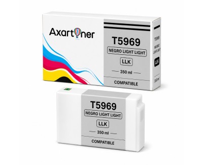 Compatible Epson T5969 Negro Light Light Cartucho de Tinta Pigmentada C13T596900 para Stylus Pro 7890, 7900, 9890, 9900