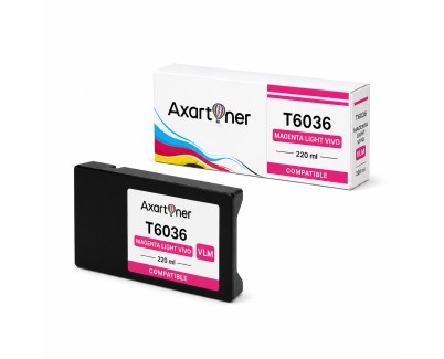 Compatible Epson T6036 Magenta Light Cartucho de Tinta Pigmentada C13T603600 para Epson Stylus Pro 7880, 9880