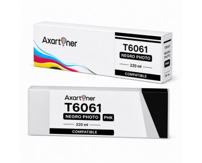 Compatible Epson T6061 Negro Photo Cartucho de Tinta Pigmentada C13T606100 para Epson Stylus Pro 4800 / 4880