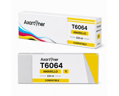 Compatible Epson T6064 Amarillo Cartucho de Tinta Pigmentada C13T606400 para Epson Stylus Pro 4800 / 4880