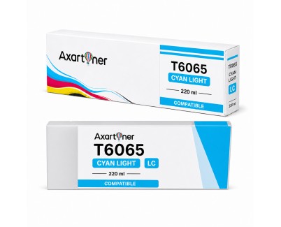 Compatible Epson T6065 Cyan Light Cartucho de Tinta Pigmentada C13T606500 para Epson Stylus Pro 4800 / 4880