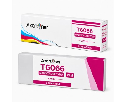 Compatible Epson T6066 Magenta Light Cartucho de Tinta Pigmentada C13T606600 para Epson Stylus Pro 4800, 4880
