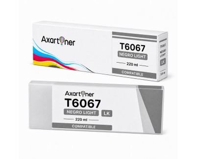 Compatible Epson T6067 Negro Light Cartucho de Tinta Pigmentada C13T606700 para Epson Stylus Pro 4800, 4880