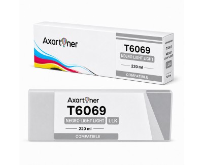 Compatible Epson T6069 Negro Light Light Cartucho de Tinta Pigmentada C13T606900 para Epson Stylus Pro 4800, 4880