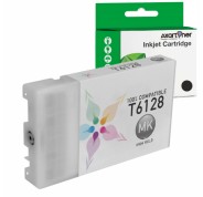 Compatible Epson T6128 Negro Mate Cartucho de Tinta Pigmentada C13T612800 para Stylus Pro 7400, 7450, 7880, 9400, 9450, 9880