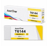 Compatible Epson T6144 Amarillo Cartucho de Tinta Pigmentada C13T614400 para Epson Stylus Pro 4400 / 4450