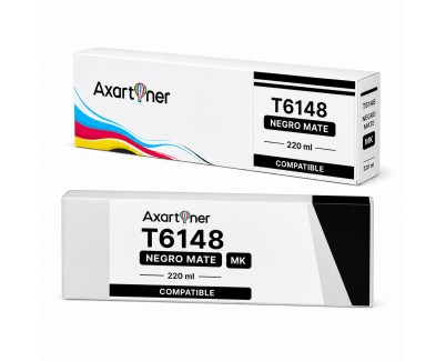Compatible Epson T6148 / T6141 Negro Mate Cartucho de Tinta Pigmentada C13T614800 / C13T6141000 para Epson Stylus Pro 4400 / 4450 / 4800 / 4880
