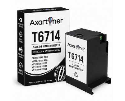 Compatible Epson T6714 Tanque de Mantenimiento C13T671400 para Workforce Pro WF-C8190, WF-C8610, WF-C8690, WF-C878