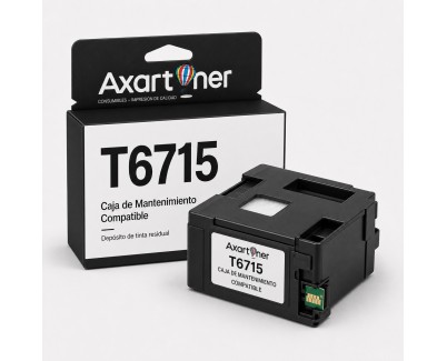 Compatible Epson T6715 Tanque de Mantenimiento C13T671500 para WorkForce Pro WF3820, WF3825, WF4720, WF4725, WF4730, WF4735, WF4740, WF4820, WF4825, WF4830, WF-C4310, WF-C4810