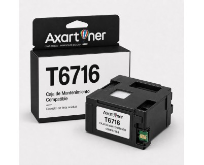 Compatible Epson T6716 Tanque de Mantenimiento C13T671600 para para WorkForce Pro WF-C5210, WF-C5710, WF-C5790, WF-M5799