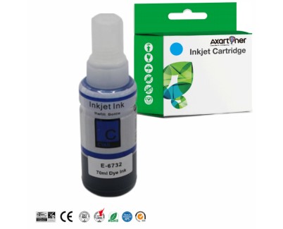 Compatible Epson T6732 Cyan Botella de Tinta C13T67324A