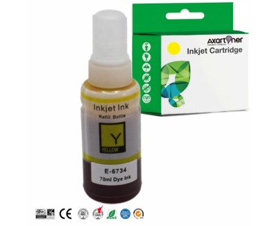 Compatible Epson T6734 Amarillo Botella de Tinta C13T67344A