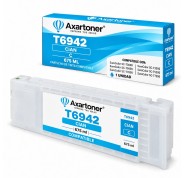 Compatible Epson T6942 Cyan Cartucho de Tinta Pigmentada para Epson SureColor SC-T3000, T7000, T5000, T3200