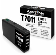 Compatible Epson T7011 / T7021 / T7031 Negro Cartucho de Tinta C13T70114010 / C13T70214010 / C13T70314010 para WorkForce Pro WP-4015DN, WP-4095DN, WP-4515DN, WP-4525DNF, WP-4595DNF