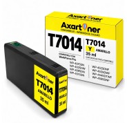 Compatible Epson T7014 / T7024 / T7034 Amarillo Cartucho de Tinta C13T70144010 / C13T70244010 / C13T70344010 para WorkForce Pro WP-4015DN, WP-4095DN, WP-4515DN, WP-4525DNF, WP-4595DNF