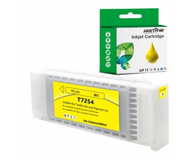 Compatible Epson T7254 Amarillo Cartucho de Tinta C13T725400 para Epson SureColor SC-F2000 / SC-F2100
