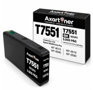 Compatible Epson T7551 / T7561 Negro Cartucho de Tinta Pigmentada C13T756140 / C13T755140 para WorkForce Pro WF-8010, WF-8090, WF-8510, WF-8590