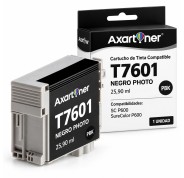 Compatible Epson T7601 Negro Photo Cartucho de Tinta Pigmentada C13T76014010 para Epson SureColor SC-P600