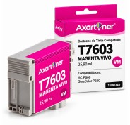 Compatible Epson T7603 Magenta Cartucho de Tinta Pigmentada C13T76034010 para Epson SureColor SC-P600