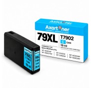 Compatible Epson T7902 / T7912 (79XL) Cyan Cartucho de Tinta C13T79024010 / C13T79124010 para WF-4630DWF, WF-4640DTWF, WF-5110DW, WF-5190DW, WF-5620DWF, WF-5690DWF