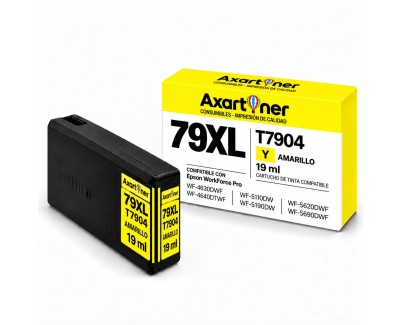 Compatible Epson T7904 / T7914 (79XL) Amarillo Cartucho de Tinta C13T79044010 / C13T79144010 para WF-4630DWF, WF-4640DTWF, WF-5110DW, WF-5190DW, WF-5620DWF, WF-5690DWF