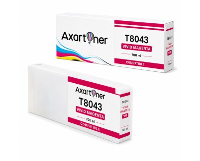 Compatible Epson T8043 / T8243 Magenta Cartucho de Tinta Pigmentada para SureColor SC-P6000, SC-P7000, SC-P8000, SC-P9000
