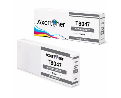 Compatible Epson T8047 / T8247 Negro Light Cartucho de Tinta Pigmentada para SureColor SC-P6000, SC-P7000, SC-P8000, SC-P9000