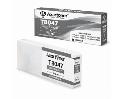 Compatible Epson T8047 / T8247 Negro Light Cartucho de Tinta Pigmentada para SureColor SC-P6000, SC-P7000, SC-P8000, SC-P9000