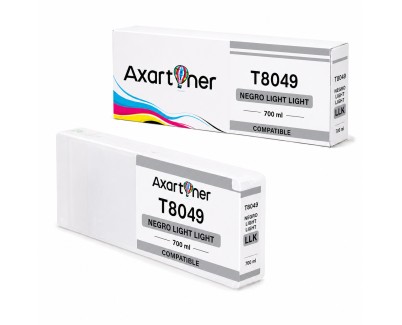 Compatible Epson T8049 / T8249 Negro Light Light Cartucho de Tinta Pigmentada para SureColor SC-P6000, SC-P7000, SC-P8000, SC-P9000