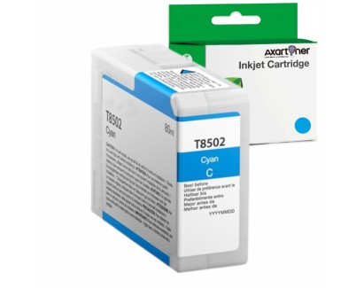 Compatible Epson T8502 Cyan Cartucho de Tinta Pigmentada C13T850200 para SureColor SC-P800